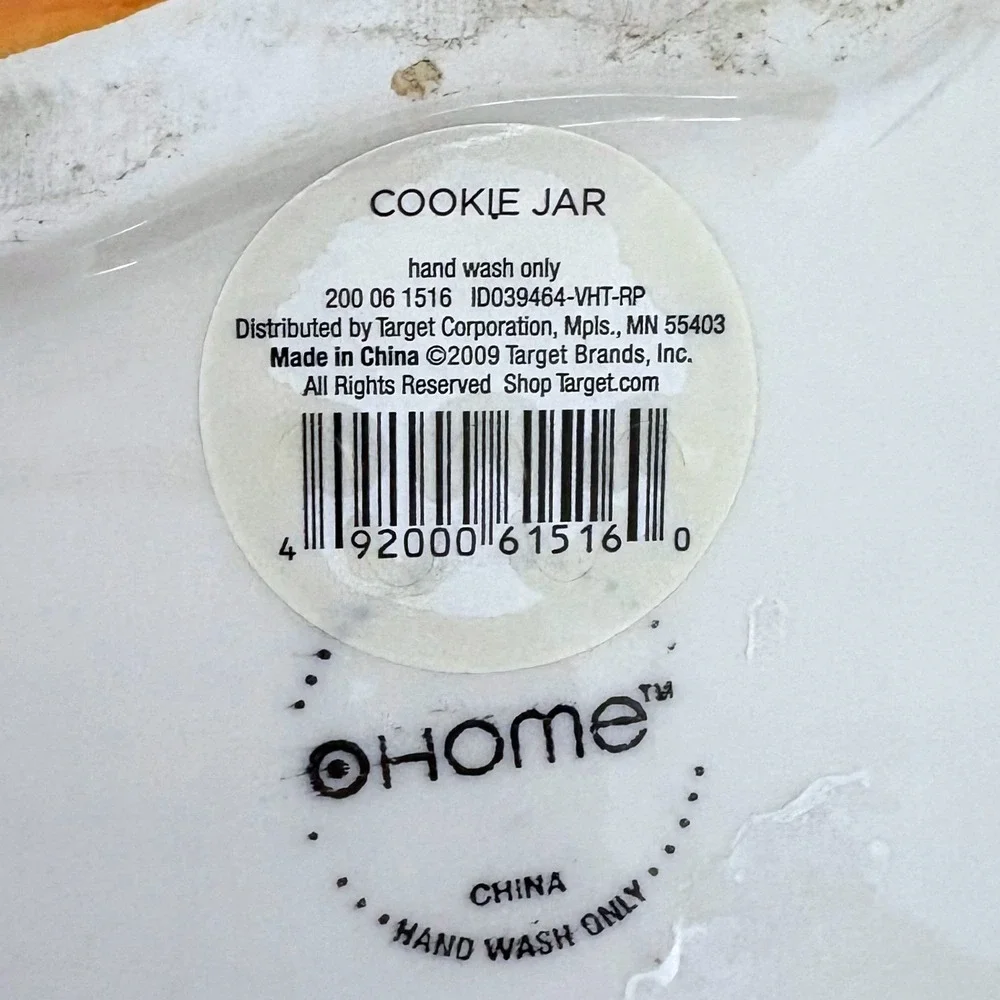 Target Home 2009 Orange Monkey Ceramic Cookie Jar